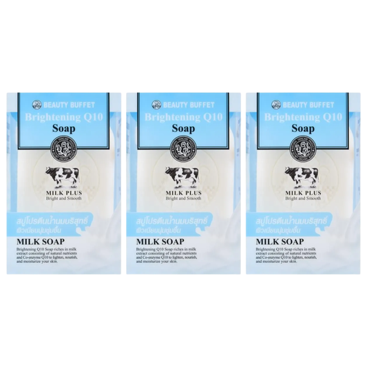 Beauty Buffet Milk Plus Brightening Q10 Soap 100g - Pack of 3