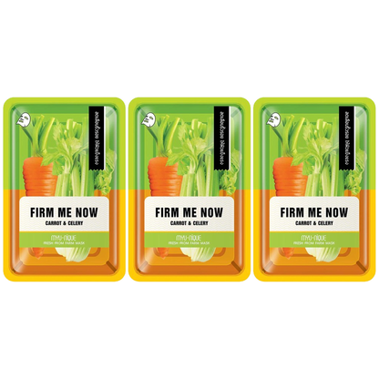 MYU-NIQUE Fresh Farm Carrot & Celery Mask - 25g Pack of 3
