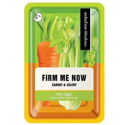 MYU-NIQUE Fresh Farm Carrot & Celery Mask - 25g Pack of 3