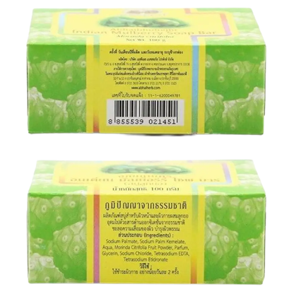 Abhaibhubejhr Noni Soap Bar 100g - Pack of 3 - Made in Thailand