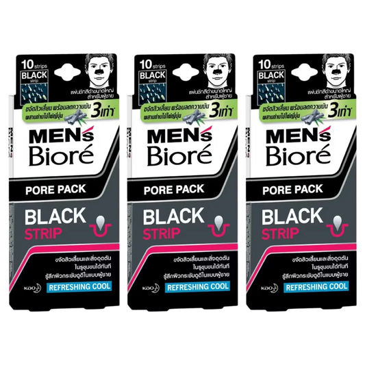 Biore Men’s Pore Strips Black & Refreshing Cool - Pack of 30