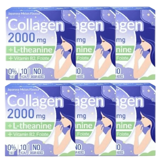 Press & Shake Night Collagen Melon 3g - Pack of 6 for Youthful Skin
