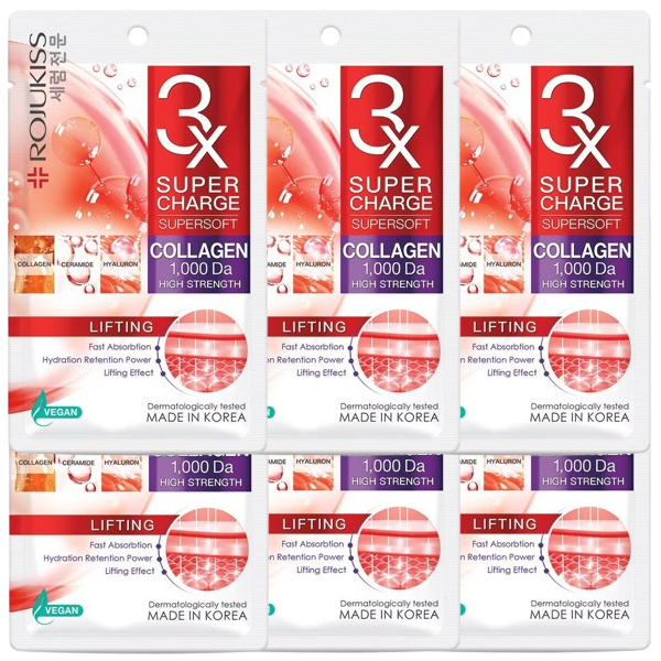 Rojukiss Super Charge Collagen Lift Mask – Pack of 6