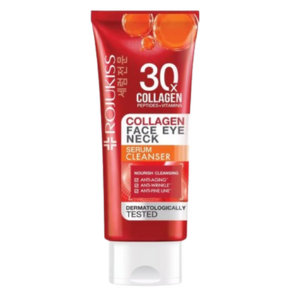 Rojukiss Collagen & Vitamin Face, Eye & Neck Serum Cleanser 70g