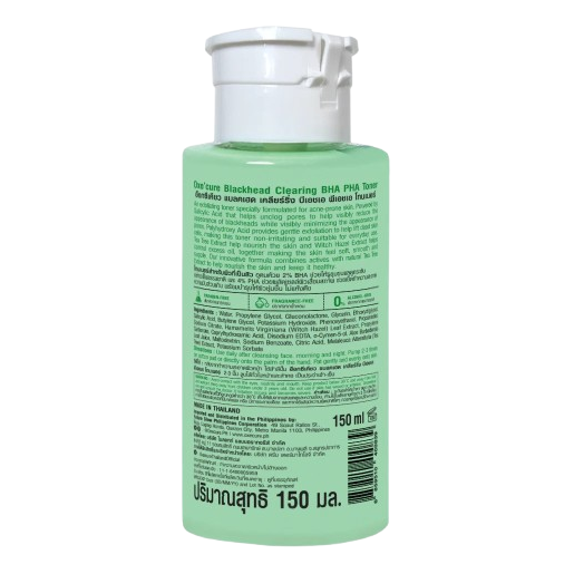 Oxe Cure Blackhead Clearing BHA & PHA Toner 150ml - Gentle pore cleanser for acne-prone skin