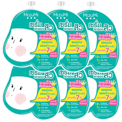 MizuMi B3 Acne Concentrate Serum 6g (Pack of 6) - Made in Japan