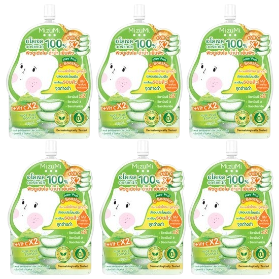 MizuMi Aloe Plus C Booster 6g - Pack of 6 | Made in Japan