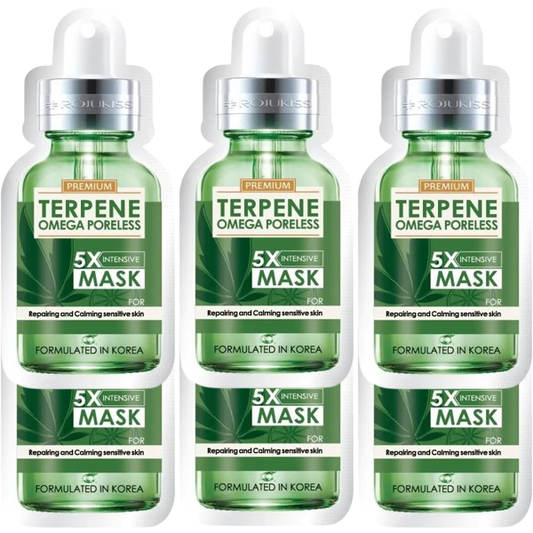 Rojukiss Premium Omega Poreless Terpene 5X Intensive Sheet Mask (Pack of 6)