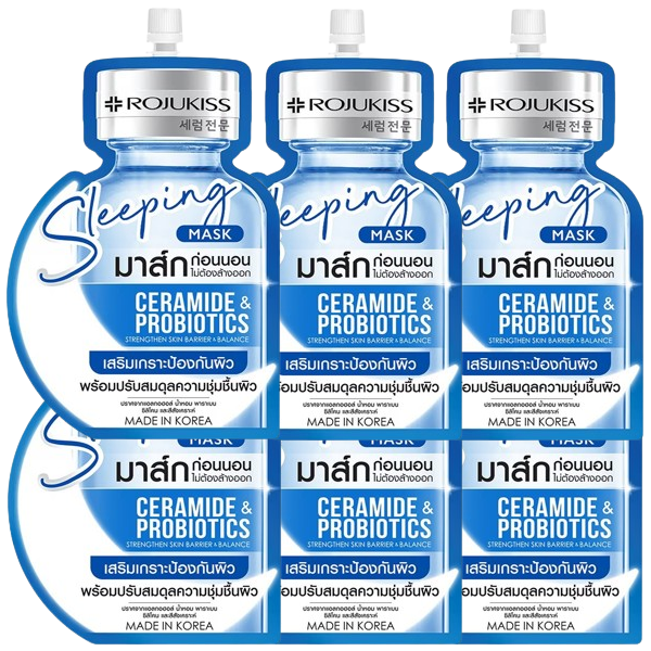Rojukiss Ceramide & Probiotics Sleeping Mask - Pack of 6