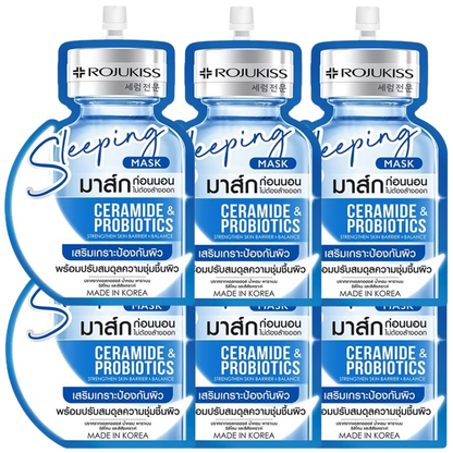 Rojukiss Ceramide & Probiotics Sleeping Mask - Pack of 6