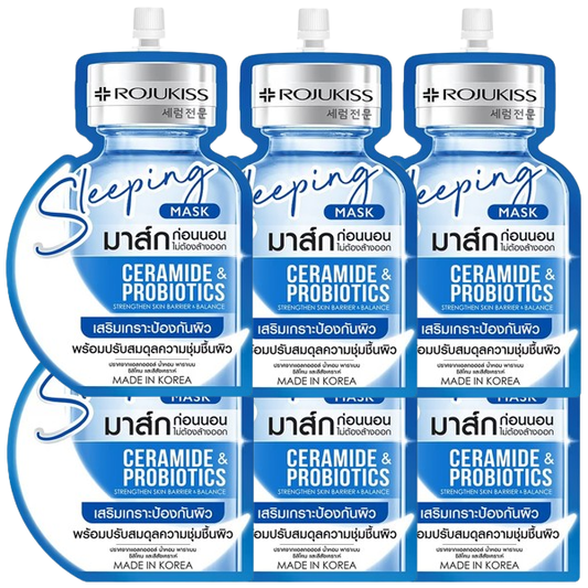 Rojukiss Ceramide & Probiotics Sleeping Mask - Pack of 6
