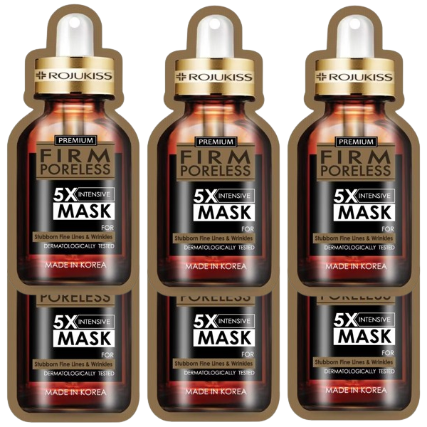 Rojukiss Premium Firm Poreless 5X Intensive Mask – Pack of 6