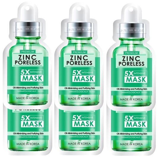 Rojukiss Premium Zinc Poreless 5X Intensive Mask – Pack of 6