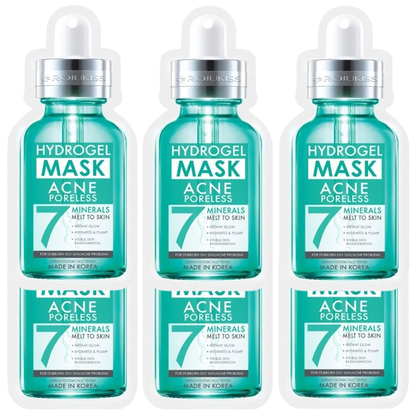 Rojukiss Acne Poreless Hydrogel Mask with 7 Minerals – Pack of 6