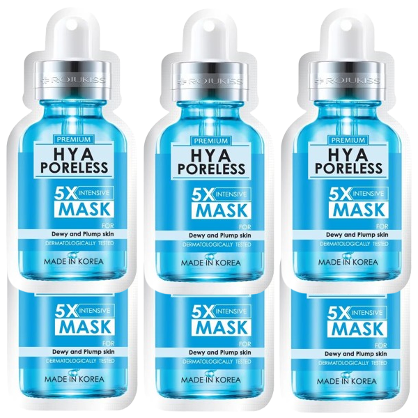 Rojukiss Premium Hyaluronic Poreless 5X Intensive Mask – Pack of 6
