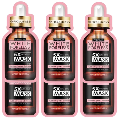 Rojukiss Premium White Poreless 5X Intensive Mask - Pack of 6