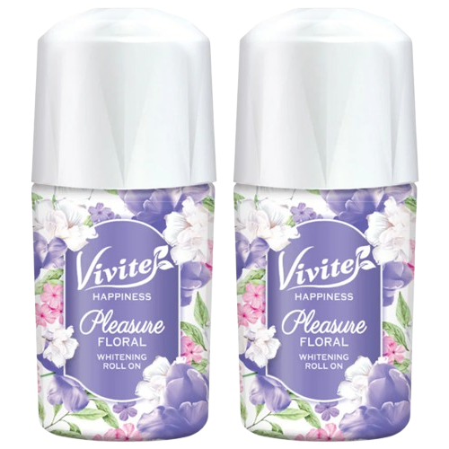 Vivite Happiness Floral Whitening Roll-On 20ml – Pack of 2