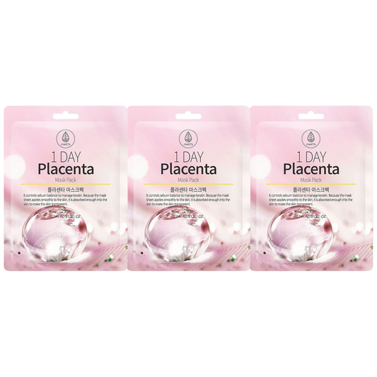 MEDB - 1 Day Placenta Mask Pack 27ml. (Pack of 3)
