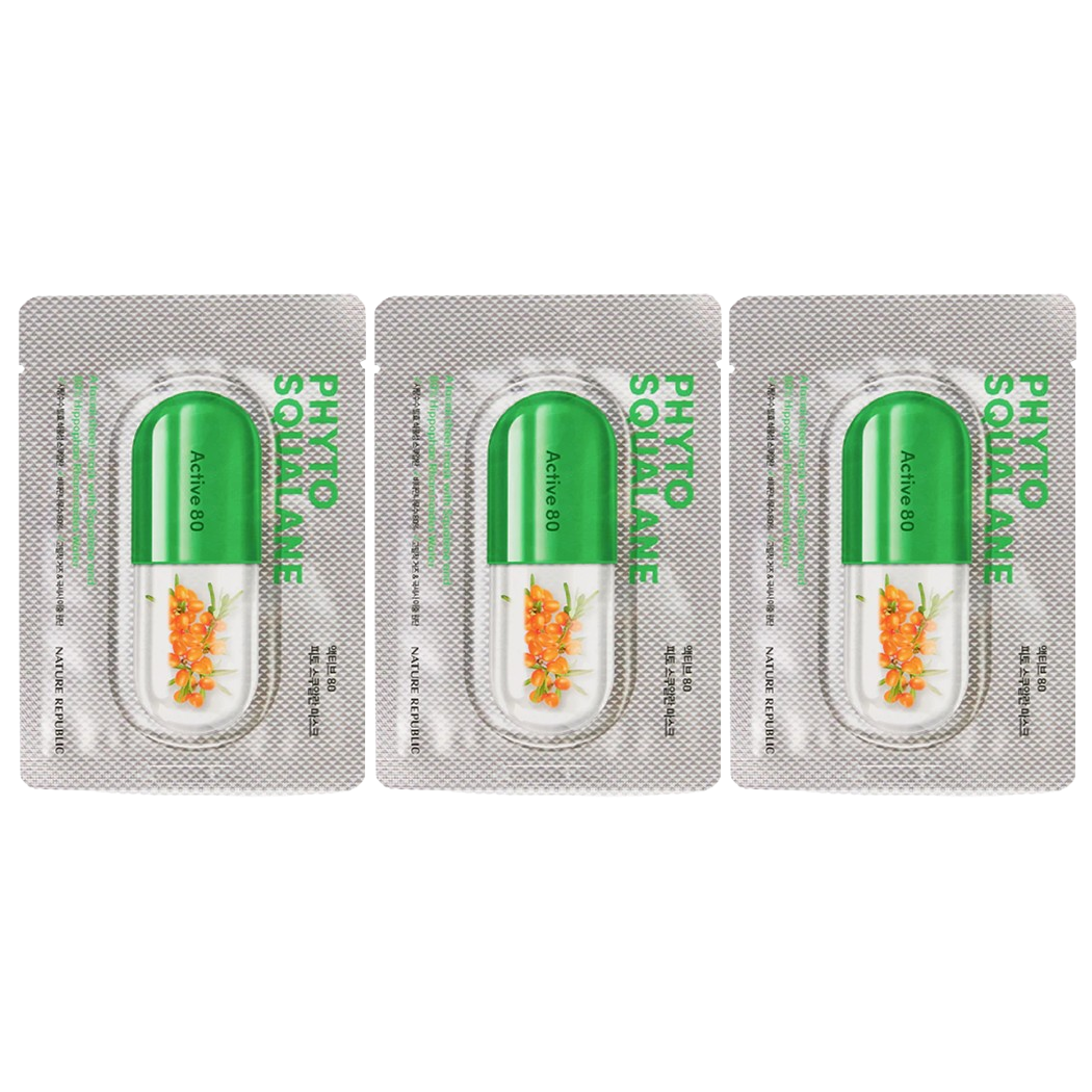 Nature Republic Active 80 Phyto Squalane Mask - 29ml (Pack of 3)
