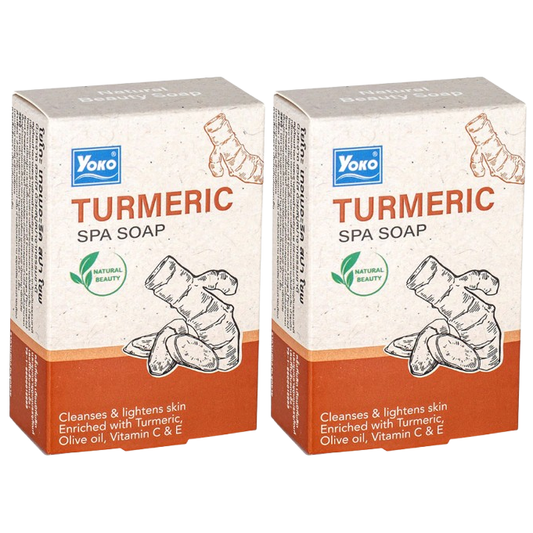 Yoko Turmeric Spa Soap - 90g Pack of 2 for Radiant Skin