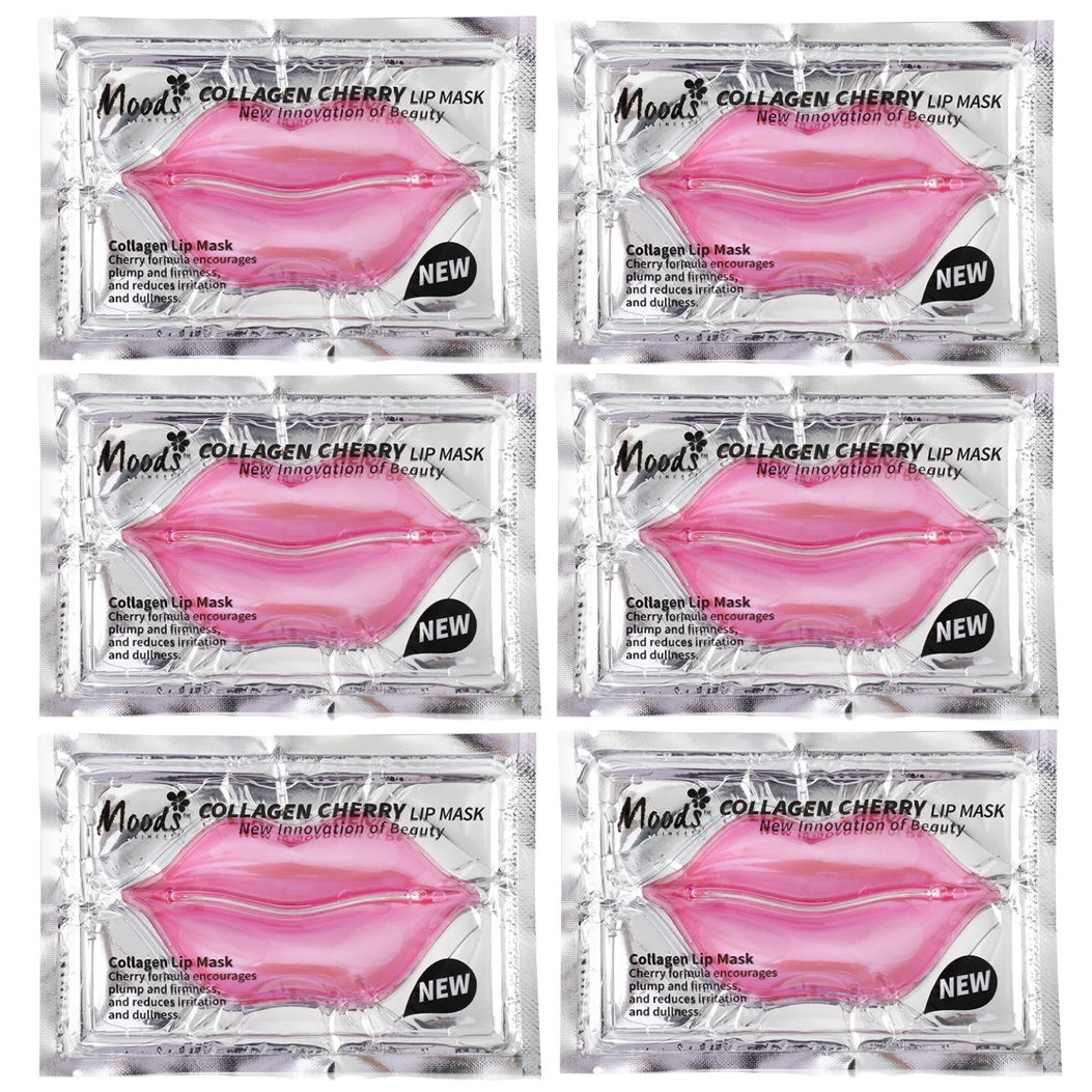 Moods Skin Care - Collagen Cherry Lip Mask 8g. (Pack of 6)