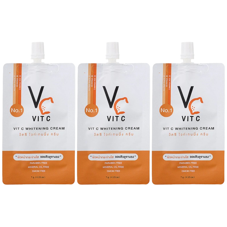 VIT C Brightening Cream - 7g (Pack of 3) for Radiant Skin