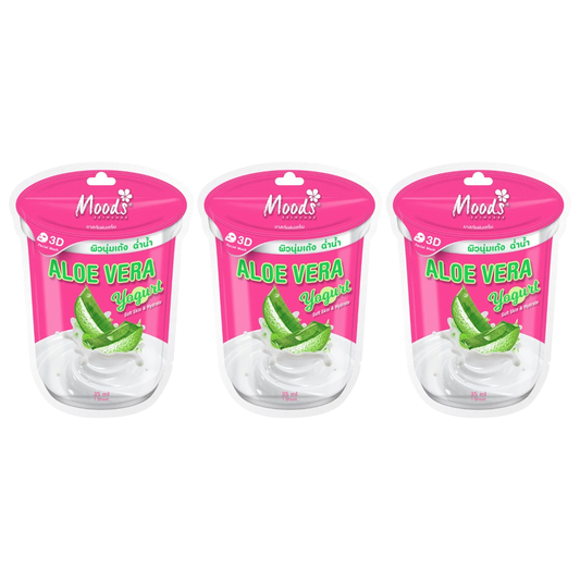 Moods Skin Care - Aloe Vera Yogurt Mask 35ml. (Pack of 3)
