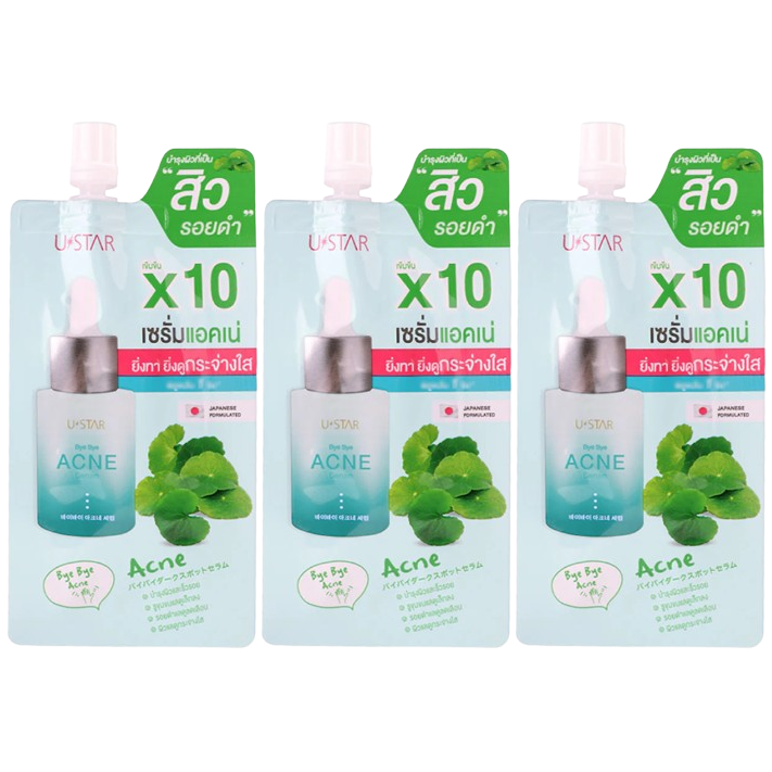 U-Star Bye Bye Acne Serum 5g – Pack of 3