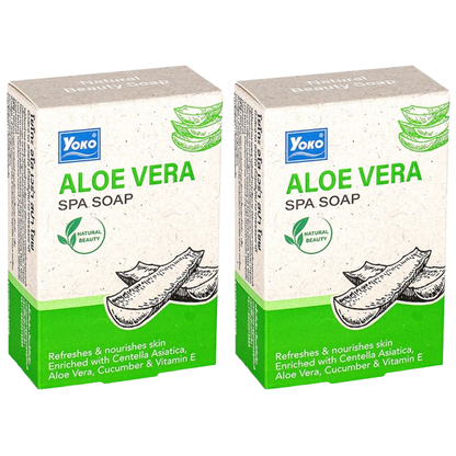 Yoko Aloe Vera Spa Soap 90g - Pack of 2