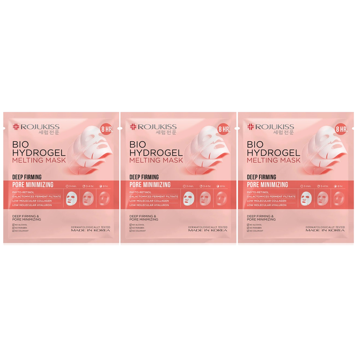 Rojukiss Bio Hydrogel Melting Mask - Deep Firming, 34g (Set of 3)