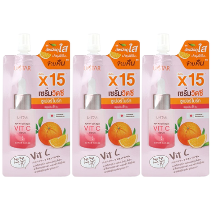 U-Star Bye Bye Dark Spot Vitamin C Serum 8g (Pack of 3)