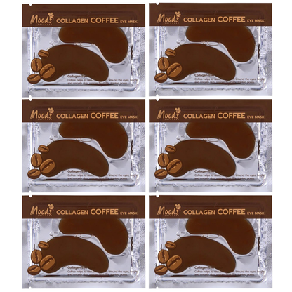 Moods Skin Care - Collagen Coffee Eye Mask 6g. (Pack of 6 pairs)