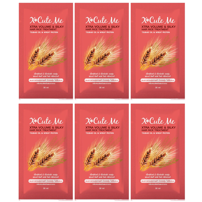 Xcuteme Volume & Silky Hair Rice Treatment 30ml (Pack of 6)