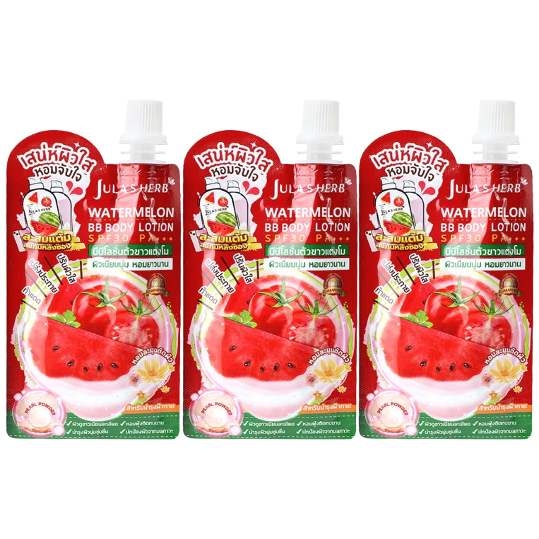 Jula's Herb Watermelon BB Body Lotion SPF30 PA+++ (Pack of 3) - Brightening & Sun Protection