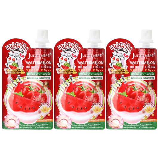 Jula's Herb Watermelon BB Body Lotion SPF30 PA+++ (Pack of 3) - Brightening & Sun Protection