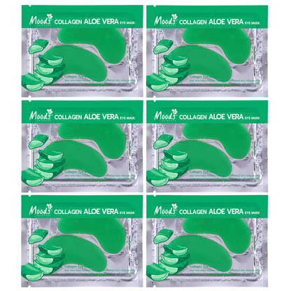 Moods Skin Care - Collagen Aloe Vera Eye Mask 6g. (Pack of 6 pairs)