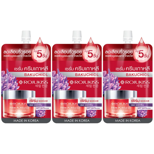 Rojukiss Firm Poreless Red Day Cream SPF30/PA+++ – 8ml (Set of 3)