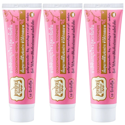 Tepthai Herbal Toothpaste - Mixed Fruit Flavor 70g (Pack of 3)