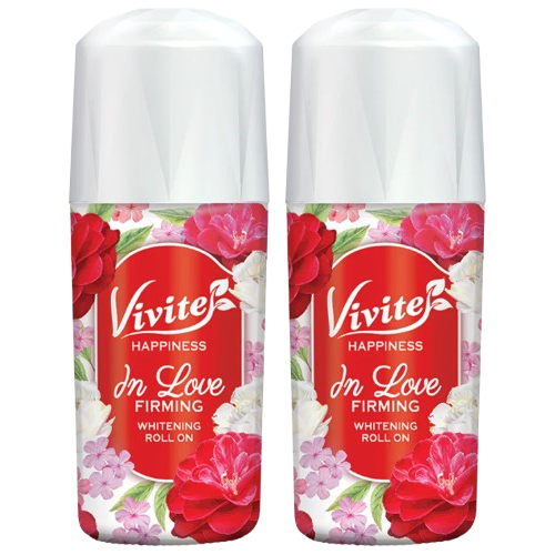 Vivite - Happiness In Love Roll-On Raffermissant et Blanchissant 40 ml (Lot de 2)