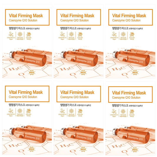 Neil Vital Firming Coenzyme Q10 Solution Mask 22g - Pack of 6