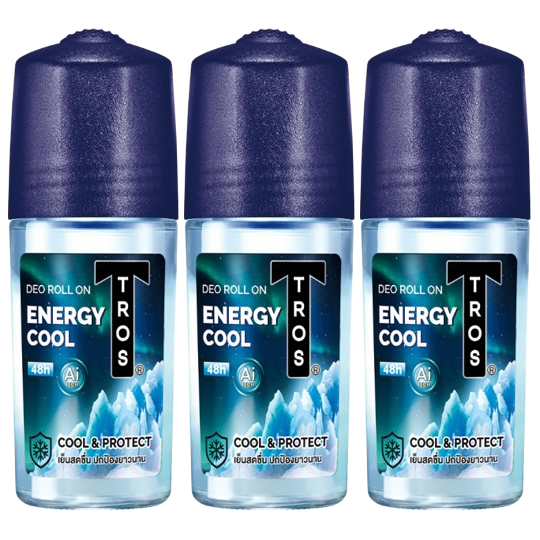TROS Roll-On Energy Cool 45ml – Pack of 3