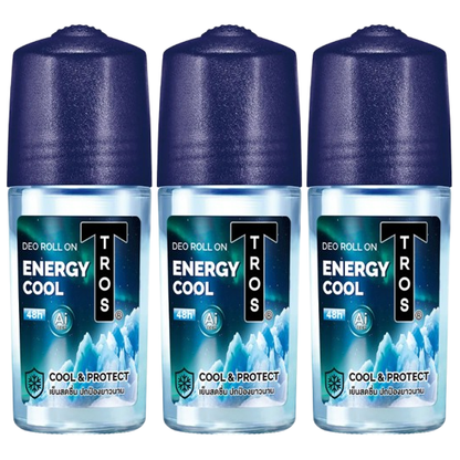 TROS Roll-On Energy Cool 45ml – Pack of 3