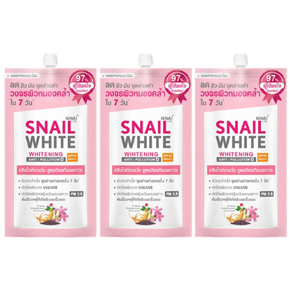 Namu Life Snailwhite Whitening & Anti-Pollution SPF30 PA+++ 7ml - Pack of 3