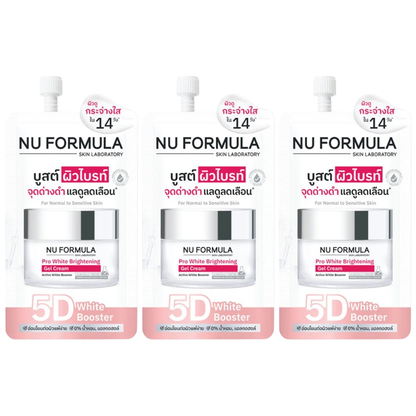 Nu Formula Pro White Brightening Gel Cream 6g - Pack of 3
