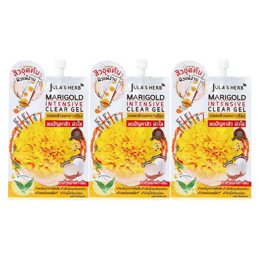 Jula's Herb Marigold Intensive Clear Gel 8g – Pack of 3 for Clearer, Healthier Skin