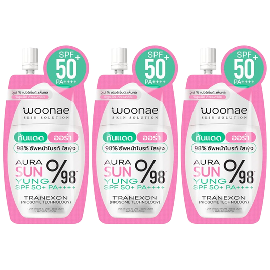 Woonae Aura Sun Yung SPF50+ PA++++ - 10g (Pack of 3)