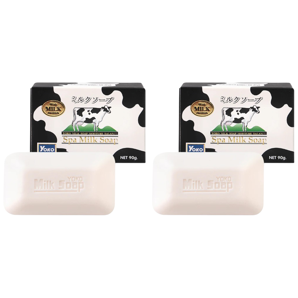 Yoko Spa Milk Soap 90g – Pack of 2 for Soft, Nourished Skin
