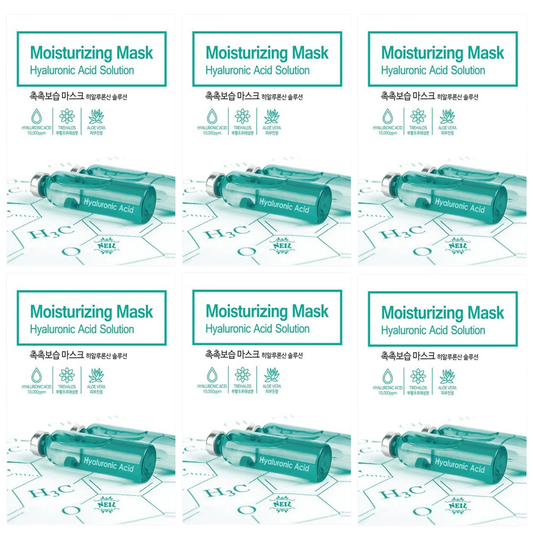 Neil Hydrating Hyaluronic Acid Mask - 22g x 6 Pack