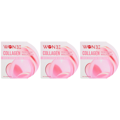 WONBE Collagen Premium Firm Modeling Mask - 24g (Pack of 3)