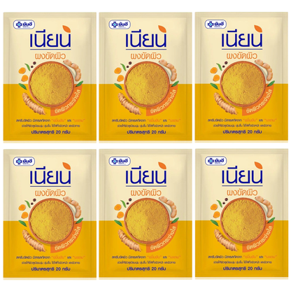 Yanhee Nian Body Scrub - 20g (Pack of 6) for Smooth, Radiant Skin